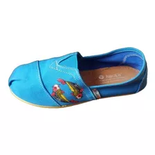 Zapatillas Sport Azul Mar Con Peces