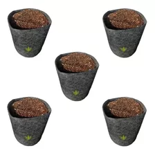 Combo X5 Macetas De Tela Geotextil 7 Litros / Salamanca Grow