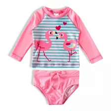 Camisa Proteção Solar Praia Menina Infantil Conjunto Tip Top