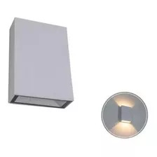 Arandela Duo Blindada Efeito 2 Fachos Duplo Led 4w 3000k Cor Branco 110v/220v