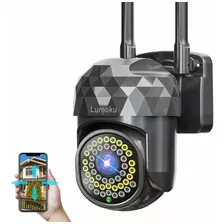 Cámara Seguridad Wifi Exterior Hd 1080p 46 Led Alarma/remota Color Negro