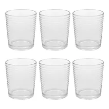 Vaso Juliana Blanco Durax Trago Jugo 250 Ml X24 Uni. Velas Color Transparente