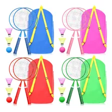 Juego De 4 Pares De Raqueta De Bdminton Para Nios, Raqueta D