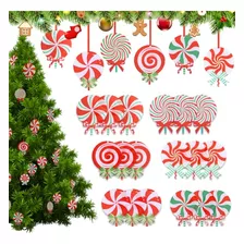 24 Pcs Christmas Lollipop Ornaments, Christmas Tree Pep...