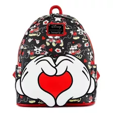 Mochila Disney Loungefly Mickey Mouse Minnie Emoji Amor Corazón Manitas Original