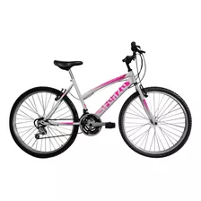 Bicicleta Dama Rin 26 En Aluminio 18 Cambios Color Blanco