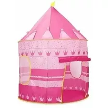 Pelotero Carpa Castillo Casita Juego Plegable Rosa