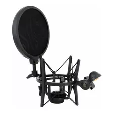 Shock Mount Aranha Com Pop Filter Arcano Mn-2 Rosca Externa