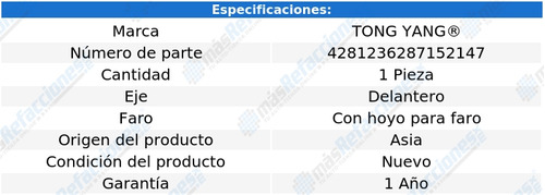 Spoyler Delantero Ford Ranger  2005 - 2008 C/hoyo P/faro Rxc Foto 2