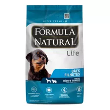 Alimento Fórmula Natural Super Premium Life Para Cachorro Filhote De Raça Média E Grande Sabor Mix Em Sacola De 15kg