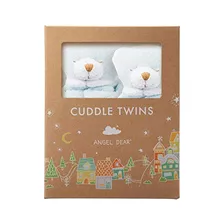 Manta Angel Dear Cuddle Twins, Diseño De Oso Azul