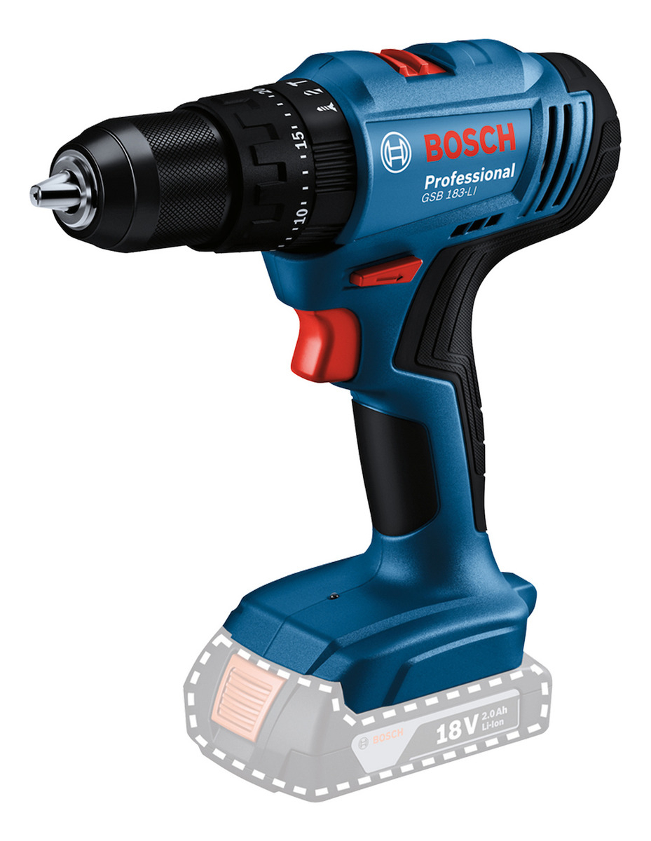 Taladro Percutor Atornillador Bosch Gsb 183-li 18v Sin Batería