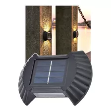 Luminaria Solar Led Parede Arandela Resistente Luz Escada