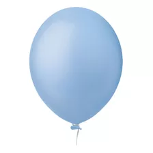 Pacote Com 30 Balões Balão Bexiga Colors Cores Decoração Cor Azul-claro