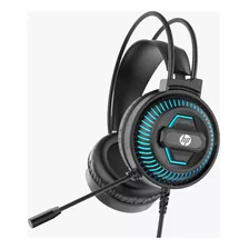 Headset Gamer Hp Conexão P2 Blue Light Dhe-8001 Preto Cor Da Luz Azul