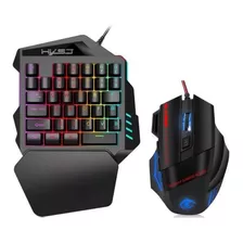 Combo Gamer Mini Teclado + Mouse Con Luces Led Rey Ofertas