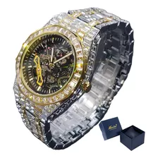 Reloj Mecánico Missfox Con Forma De Diamante Ahuecado Para H