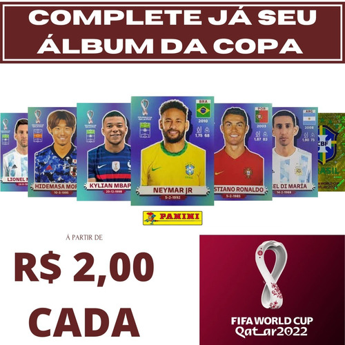 Figurinhas Copa Do Mundo 2022 Completar Panini Avulsas Qatar