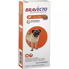 Antipulgas Carrapatos Para Cachorro Bravecto 4,5-10 Kg 250mg