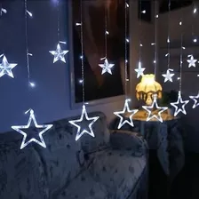 Cascata 138 Leds Estrela Para Decoração Cor Das Luzes Branco Quente Frio 220v Modelo 11662