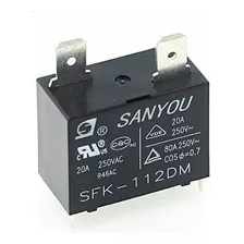 Kit 4 Rele Sanyou Sfk-112dm 20a 250vac Ar Condicionado Split