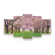 Quadros Decorativos Sala Quarto Mosaico Árvore Cerejeira Kit