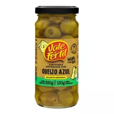 Azeitona Verde Vale Fértil Recheada Queijo Azul Kit 3 X 220g