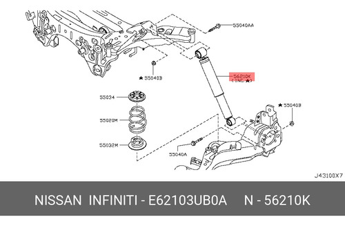 Par Amortiguadores Traseros Qashqai/ X-trail 2006-2013 Orig Foto 4