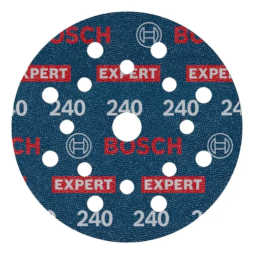 Lija Orbital Velcro Bosch 125mm Expert Multi Mater G240 X 6u Cantidad De Granos 240