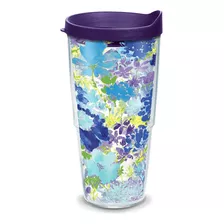 Tervis Fiesta-purple Floral Vaso Con Envoltura Y Royal Ta