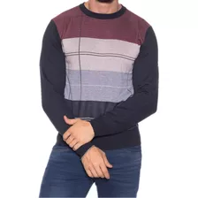 Suéter Tricot Masculino Blusa De Frio Inverno Listrado