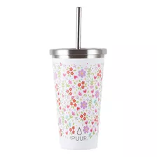 Vaso Térmico Puur Cup Floral 570 Ml