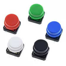 Set De 5 Botones Táctil Pulsador Momentáneo Para Arduino