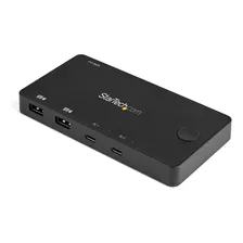 Startech. Com Conmutador Kvm Usb C De 2 Puertos - Hdmi 4k 6.