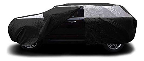 Cubierta De Coche Titan Jet Black Poly 210t Para Suv De Foto 2