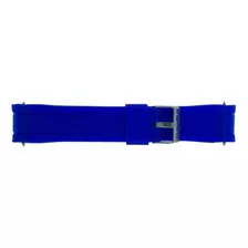 Pulseira Para Relógio De Borracha 22mm Azul Br43c Tcurvo