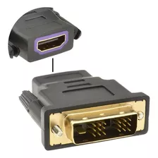 Adaptador Dvi Macho X Hdmi Femea Gold