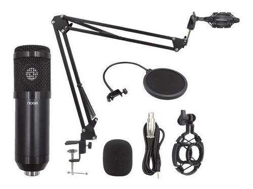Micrófono Noga Mic-st800 Condensador  Cardioide Negro