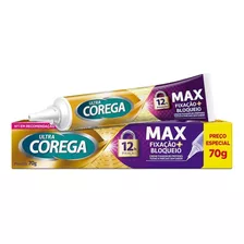 Ultra Corega Creme Max Fixação + Bloqueio Sem Sabor 70g