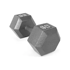  Solid Hex Dumbbell, Individual (60 Libras).
