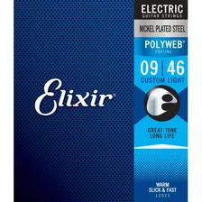 Cuerdas De Guitarra Eléctrica Elixir Polyweb 09-46