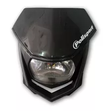 Faro Delantero Halogeno Polisport Negro Enduro Dr650 Dr Moto