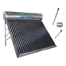 Termotanque Solar 200 Lt Acero Inoxidable Con Kit Electrico