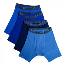 Boxer Ajustado Fruit Of The Loom Caballero Blbb76m Azules