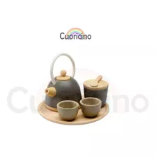 Set De Té Clásico De Madera Juguete