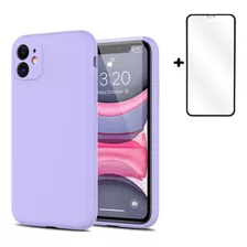 Carcasa Silicona Para iPhone 11 + Protector Pantalla