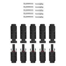 Conector Mc4 Paquete X 5 Macho Hembra - Energía Panel Solar