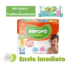 Kit Fralda + Toalha Hipopó Baby Pacotão P, M, G, Xg, Xxg