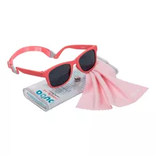 Óculos De Sol Infantil Proteção Uva Uvb Com Alça Rosa Buba