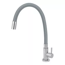 Torneira De Cozinha Inox Mesa Flexível Gourmet Cinza/gray